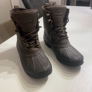 Ugg Australia Men's Rain Boot Stout Brown Yucca Waterproof 1015382 Size 9